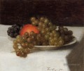 Pommes et raisins Henri Fantin Latour Nature morte